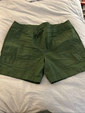Filson Dark Olive Green Elastic Waist Shorts